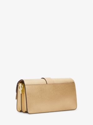Schultertasche Greenwich Medium aus Saffianleder in Metallic-Optik image number 2