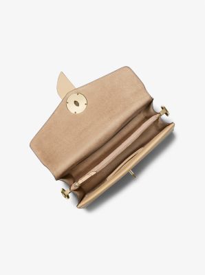 Greenwich Medium Studded Snake Embossed Leather Shoulder Bag