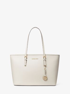 Jet Set Travel Medium Saffiano Leather Top-zip Tote Bag | Michael Kors