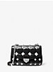 Soho Small Studded Quilted Patent Leather Shoulder Bag image number 0