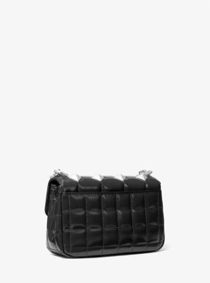 Soho Small Studded Quilted Patent Leather Shoulder Bag image number 2