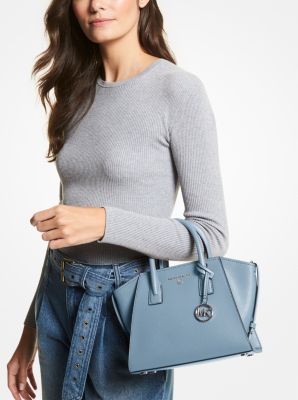 Avril Small Leather Top-Zip Satchel | Michael Kors