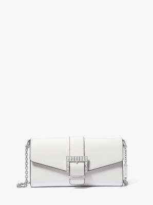 Penelope Medium Leather Clutch | Michael Kors Canada