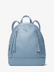 Brooklyn Large Pebbled Leather Backpack - CHAMBRAY - 30H1SBNB2L