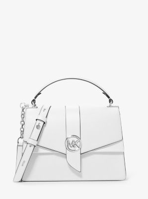 Michael Kors Optic White Greenwich Small Saffiano Leather Crossbody Bag, Best Price and Reviews