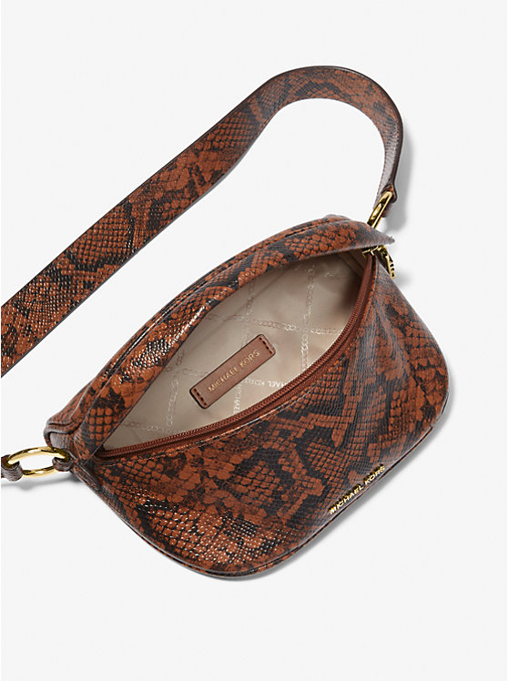 Slater Extra-Small Snake Embossed Leather Sling Pack image number 1