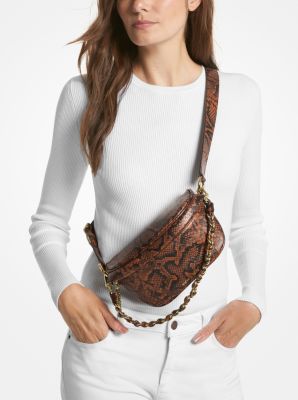 Tr s petit sac bretelle Slater en cuir gaufr motif de serpent