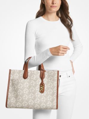 Gigi Large Empire Signature Logo Tote Bag image number 2