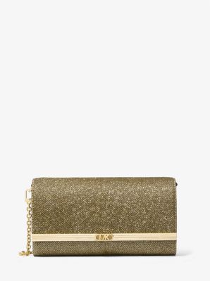 Mona Large Glitter Chain Mesh Clutch image number 0