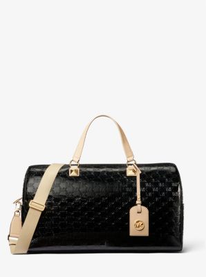 Grayson Extra-Large Logo Embossed Patent Weekender Bag image number 0