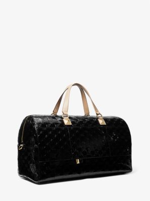 Grayson Extra-Large Logo Embossed Patent Weekender Bag image number 2