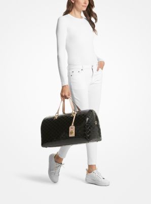 Grayson Extra-Large Logo Embossed Patent Weekender Bag image number 3