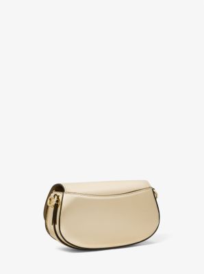 Mila Small Metallic Leather Shoulder Bag