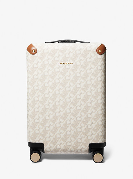 Michael Kors Empire Signature Logo Suitcase In Brown