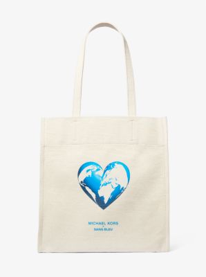 Borsa tote Watch Hunger Stop in tela di cotone riciclato