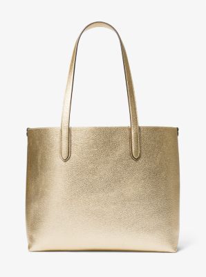 Wendbarer Shopper Eliza Extra-Large aus gekrispeltem Leder in Metallic-Optik image number 3