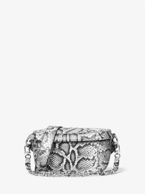 Michael Kors Snake Embossed Leather Satchel Crossbody Bag