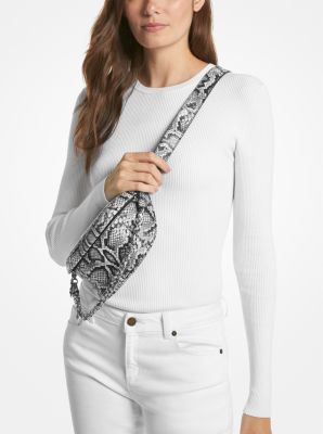Slater Extra-Small Snake Embossed Leather Sling Pack image number 3