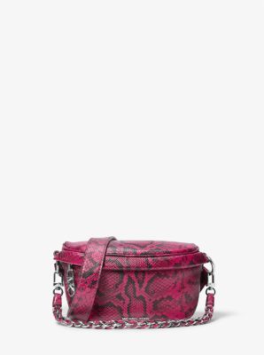 Michael kors pink snakeskin bag hot sale