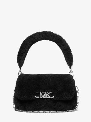 Parker Medium Shearling Leather Shoulder Bag image number 0