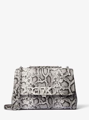 Parker Extra-Large Snake Embossed Leather Shoulder Bag | Michael Kors