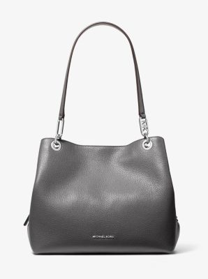 Borsa tote Kensington grande in pelle martellata image number 0