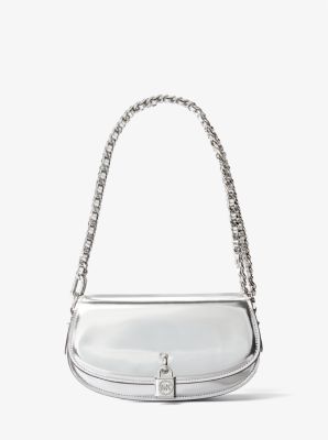 Mila Small Metallic Leather Shoulder Bag image number 0