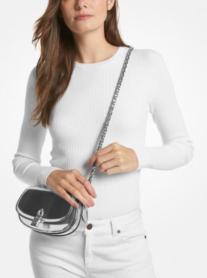 Mila Small Metallic Leather Shoulder Bag image number 4