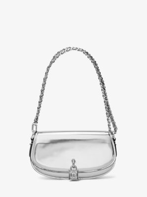 Mila Small Metallic Leather Shoulder Bag image number 5