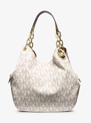 Michael kors fulton large leather shoulder on sale bag