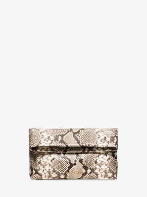 MICHAEL KORS DARIA Metallic embossed Leather Bag