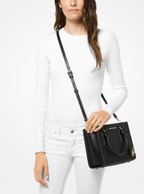 MICHAEL Michael Kors Selby Medium Crossgrain Leather Satchel