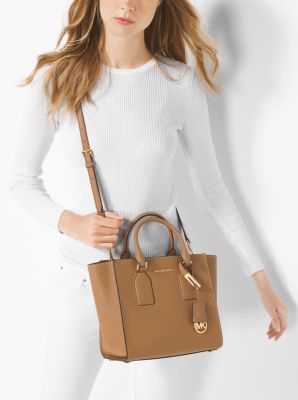 Selby Medium Crossgrain Leather Satchel Michael Kors Canada