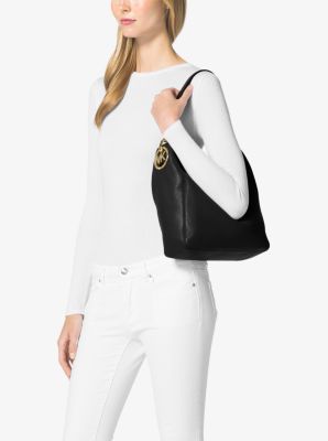 Fulton Medium Leather Shoulder Bag Michael Kors