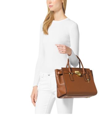 Michael kors hamilton on sale traveler large zip satchel