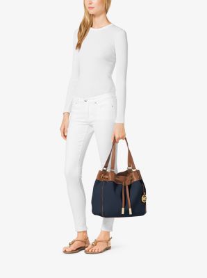 Marina Large Canvas Drawstring Tote Bag Michael Kors Canada