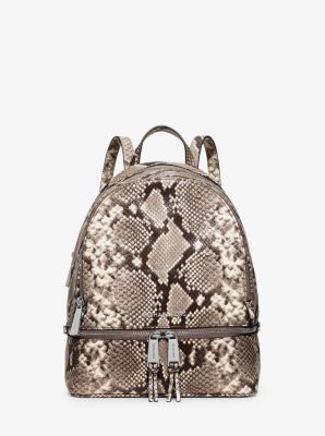 michael kors snakeskin backpack