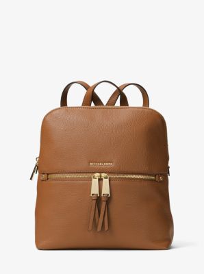 michael kors rhea medium backpack brown