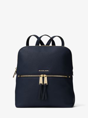 michael kors rhea slim backpack black