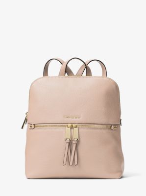 Michael kors rhea 2024 medium slim leather backpack