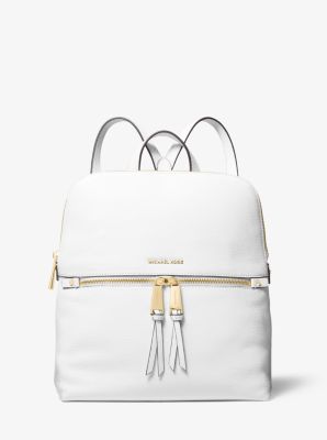 Rhea Medium Slim Leather Backpack | Michael Kors