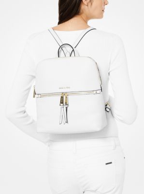 Rhea Medium Slim Leather Backpack