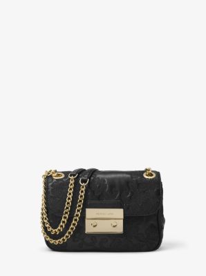 Michael michael kors sloan quilted floral chain shoulder bag best sale