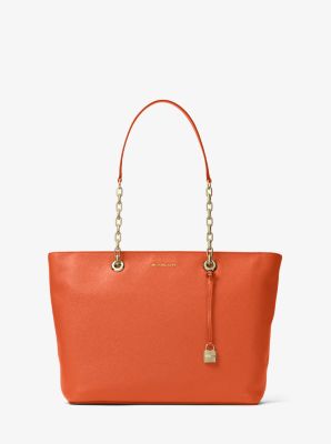 Mercer Chain-Link Leather Tote
