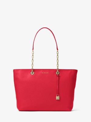 Mercer Chain-Link Leather Tote