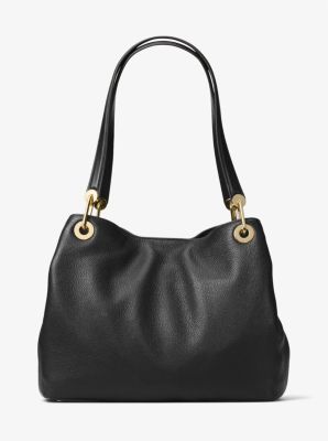 Mk raven large leather shoulder bag hotsell