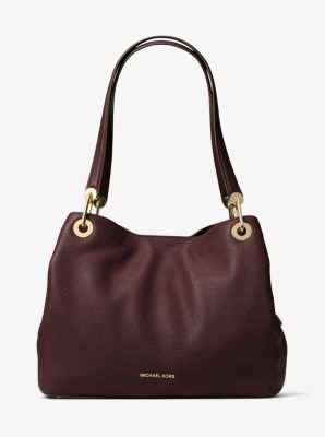 Michael kors raven store large leather shoulder bag