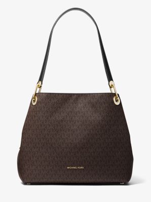 Raven Logo Shoulder Bag Michael Kors