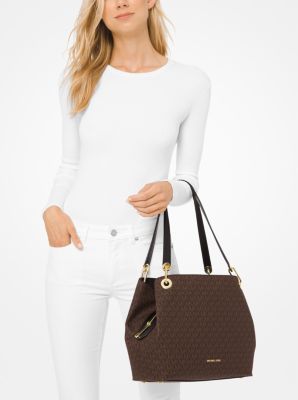 Raven Logo Shoulder Bag Michael Kors