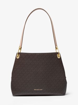 michael kors white logo bag